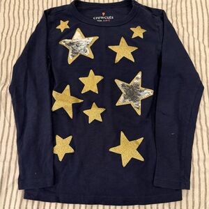 Crewcuts Long Sleeve Shirt with Gold Stars